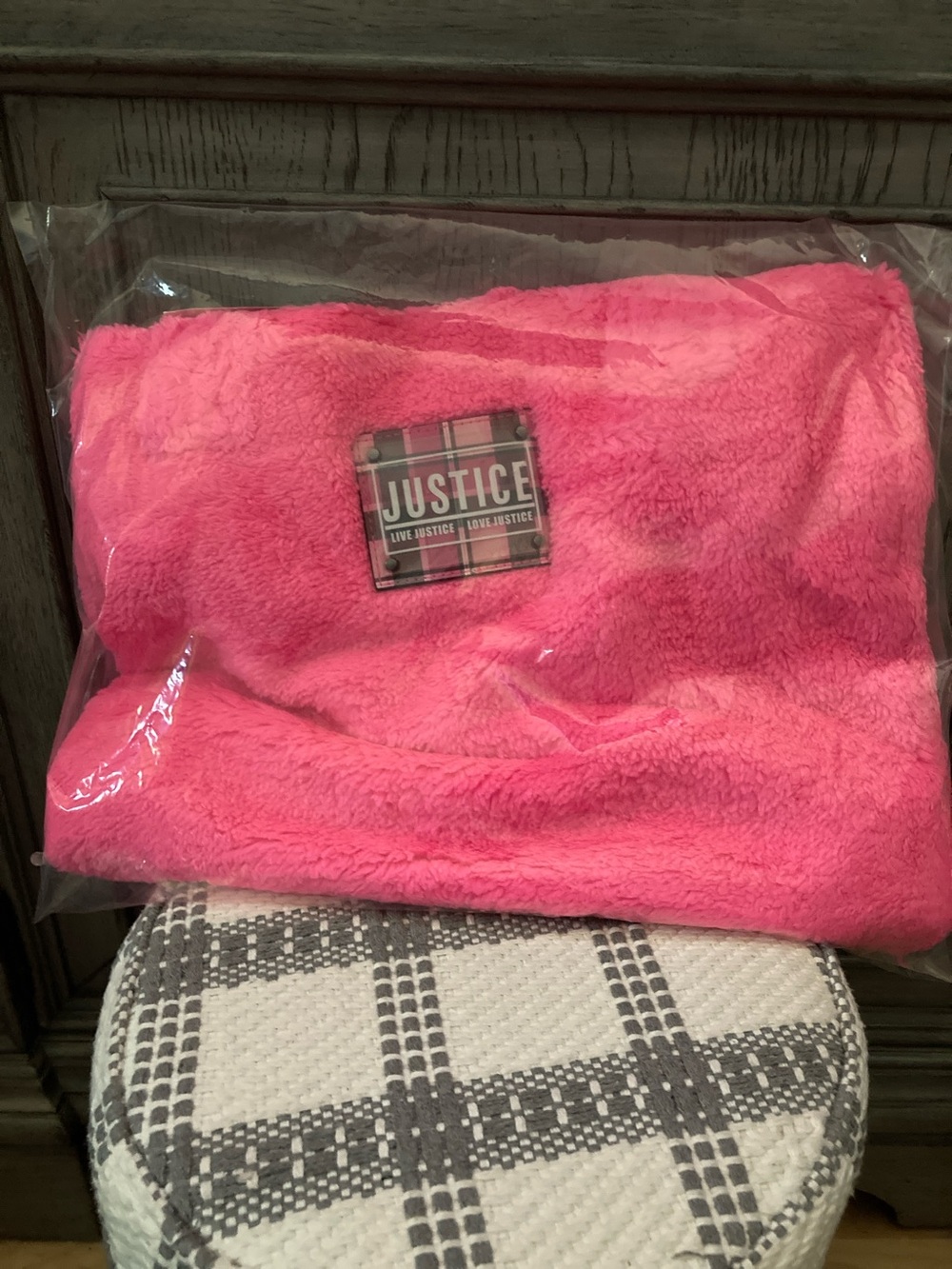 Justice Hot Pink Plush Girls' Pajama Pullover